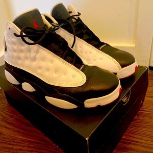 Nike Air Jordan 12 Retro Shoes in Black/White/Taxi